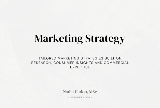 create a data driven marketing strategy and action plan